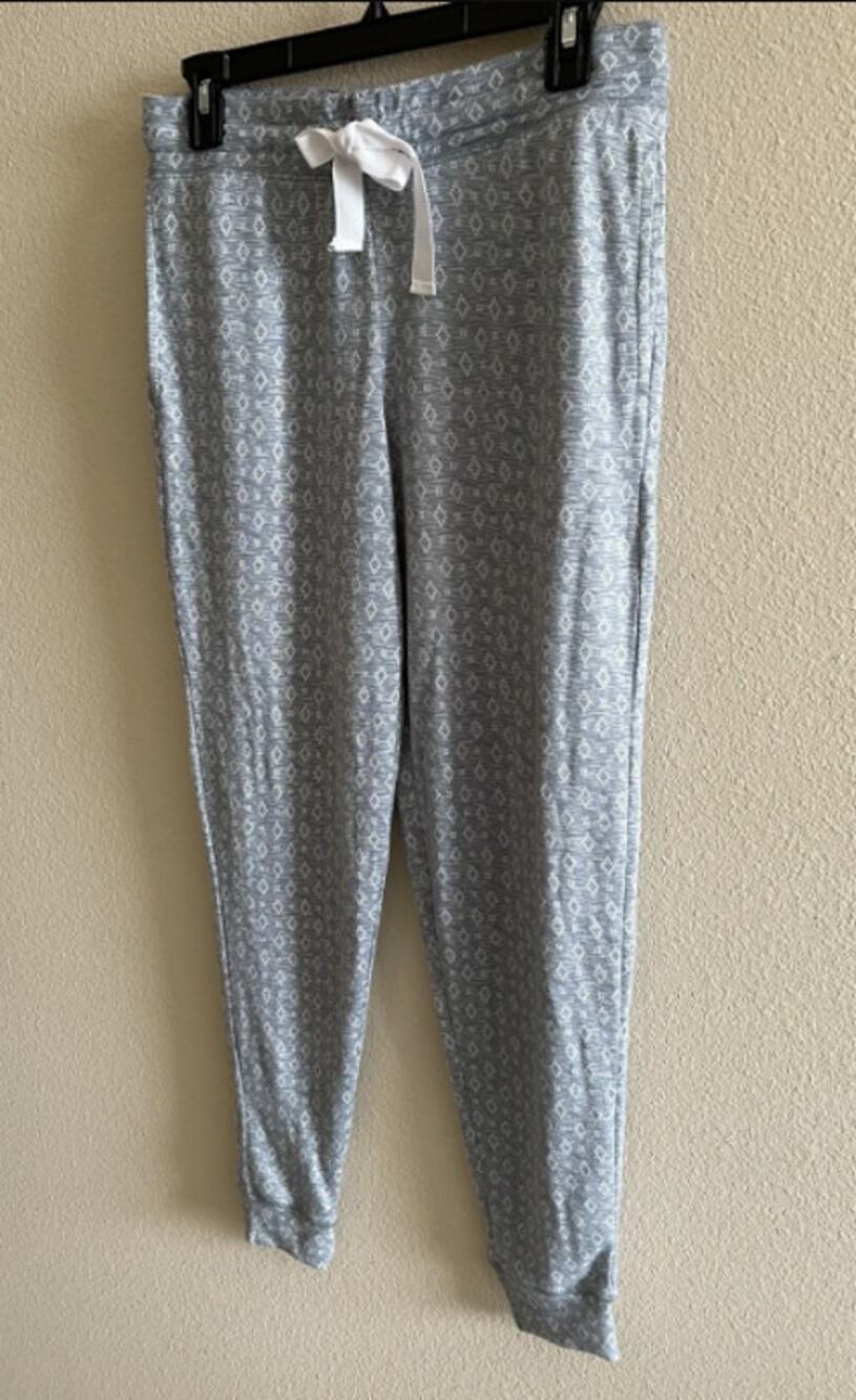 Jaclyn Apparel NEW casual gray/blue drawstring pants Pajama Bottoms PJS XL
